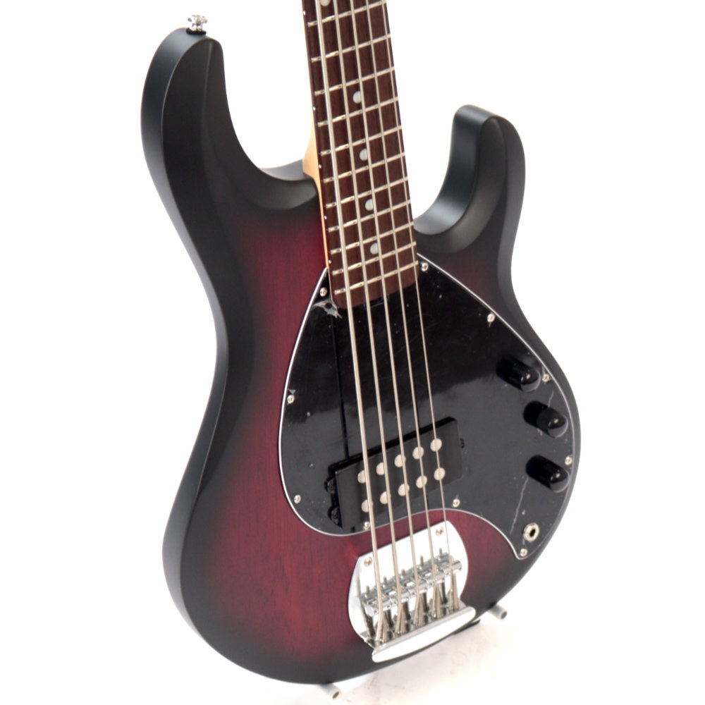 【アウトレット】 Sterling By Musicman SUB STINGRAY RAY5 RUBY RED BURST SATIN 5弦エレキベース ボディトップ