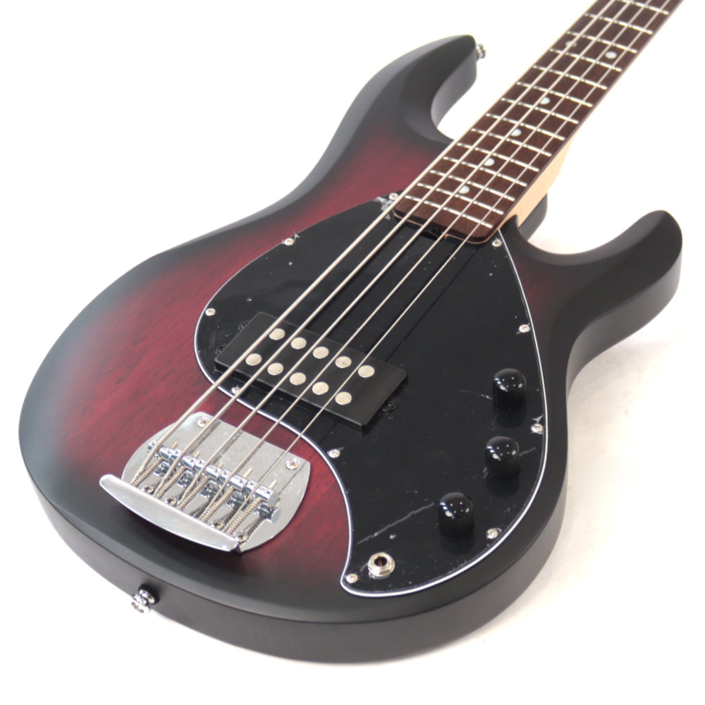 【アウトレット】 Sterling By Musicman SUB STINGRAY RAY5 RUBY RED BURST SATIN 5弦エレキベース トップ