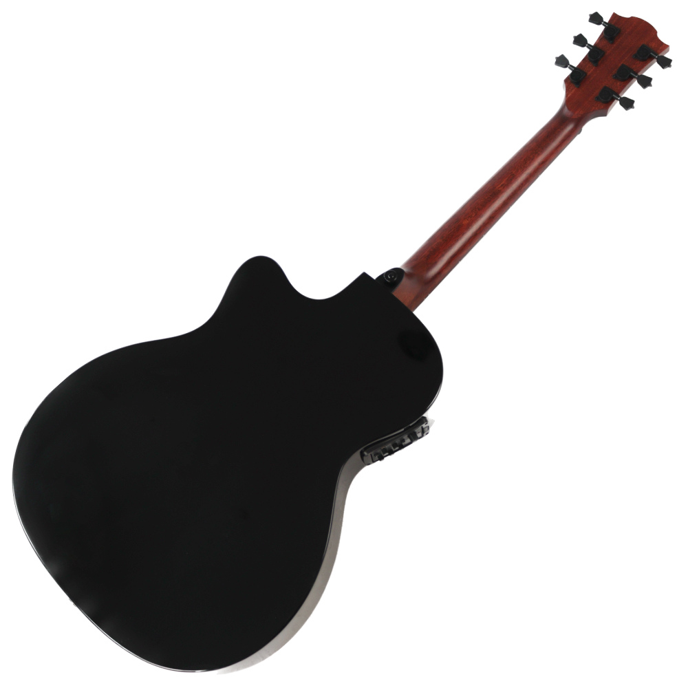 【アウトレット】 LAG GUITARS T118ASCE-BLK エレクトリックアコースティックギター ボディバック画像