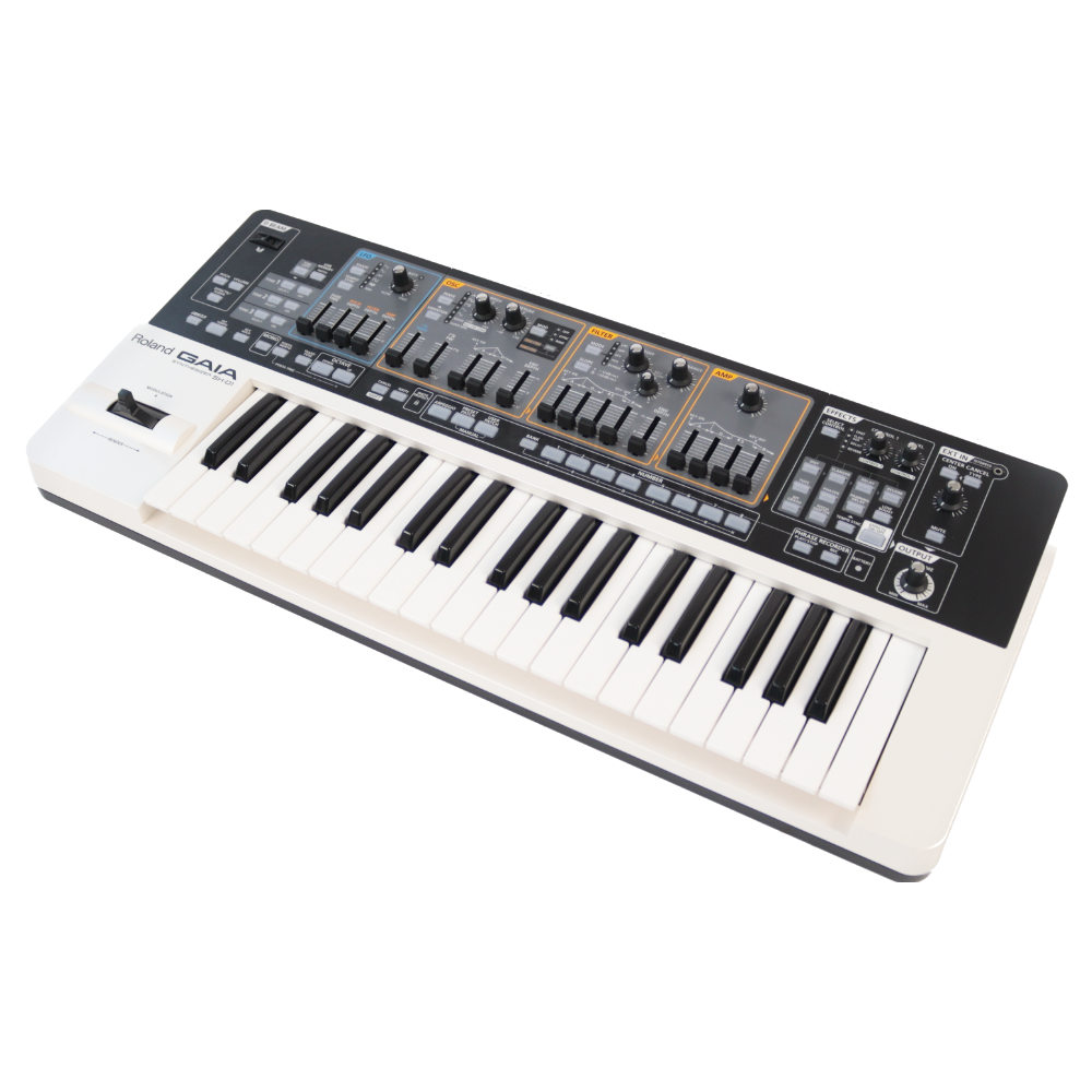 【中古】 ROLAND GAIA SH-01 シンセサイザー 本体画像 斜め 2