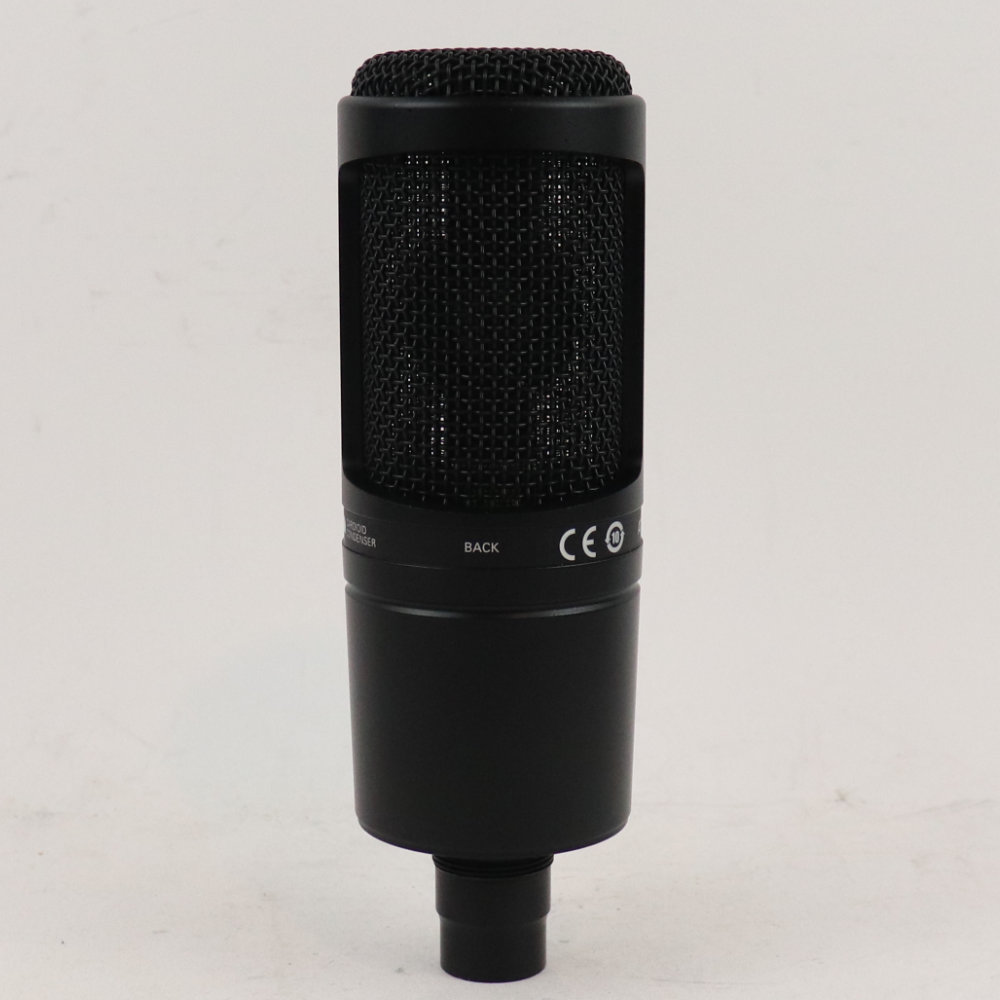 【中古】 コンデンサーマイク AUDIO-TECHNICA AT2020 オーディオテクニカ オーテク 全体