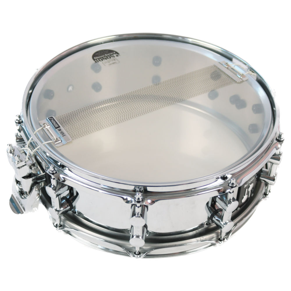 【中古】 SONOR ソナー PL-1405SDS PROLITE STEEL SHELL 14×5 スネアドラム 本体画像 裏