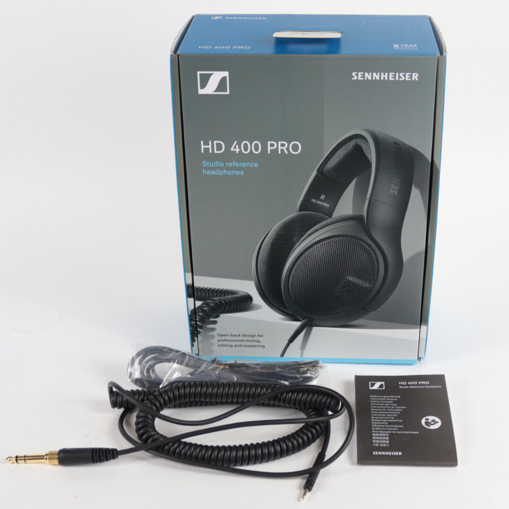 【中古】 ヘッドホン SENNHEISER HD400PRO ゼンハイザー オープン型 HD 400 PRO 付属品