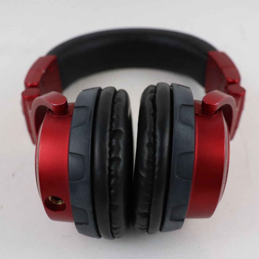 【中古】 ヘッドホン AUDIO-TECHNICA ATH-PRO500MK2 RD DJヘッドホン 片耳対応c 赤 全体