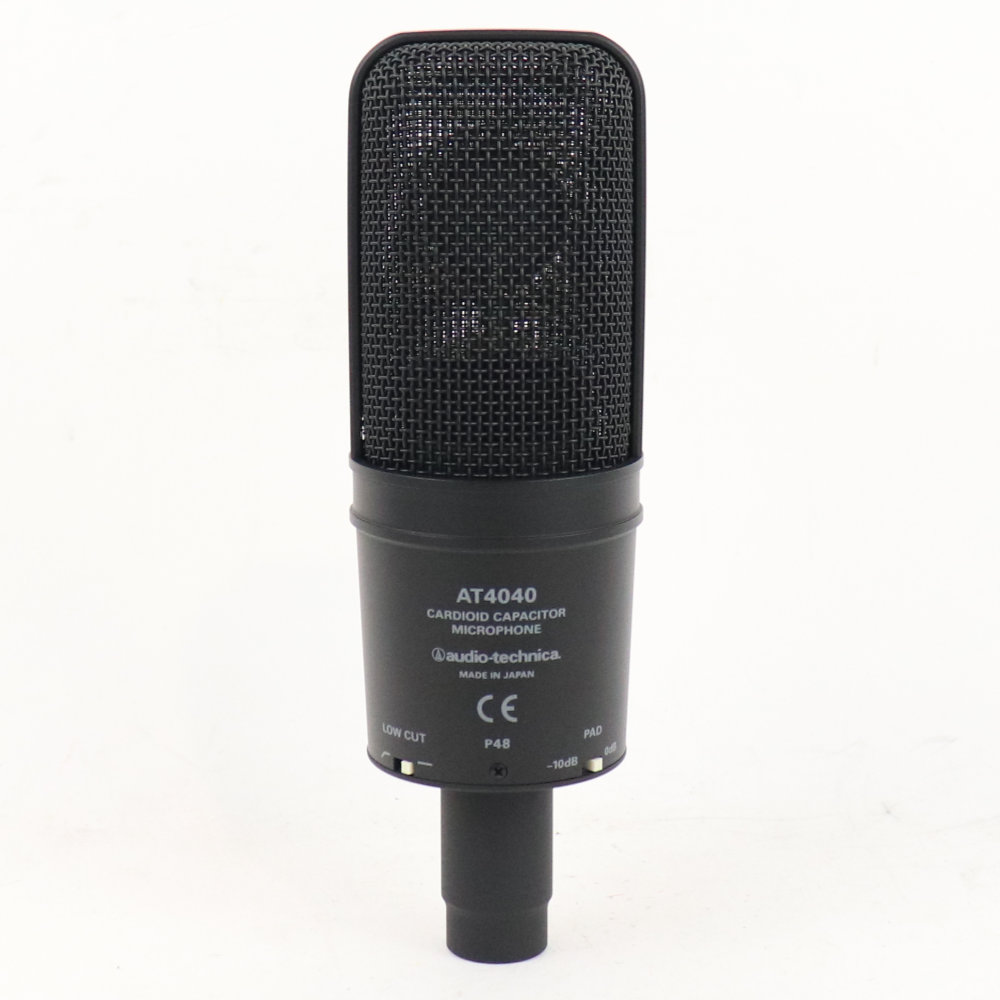 【中古】オーディオテクニカ コンデンサーマイク  AUDIO-TECHNICA AT4040 オーテク マイクロフォン スイッチ側