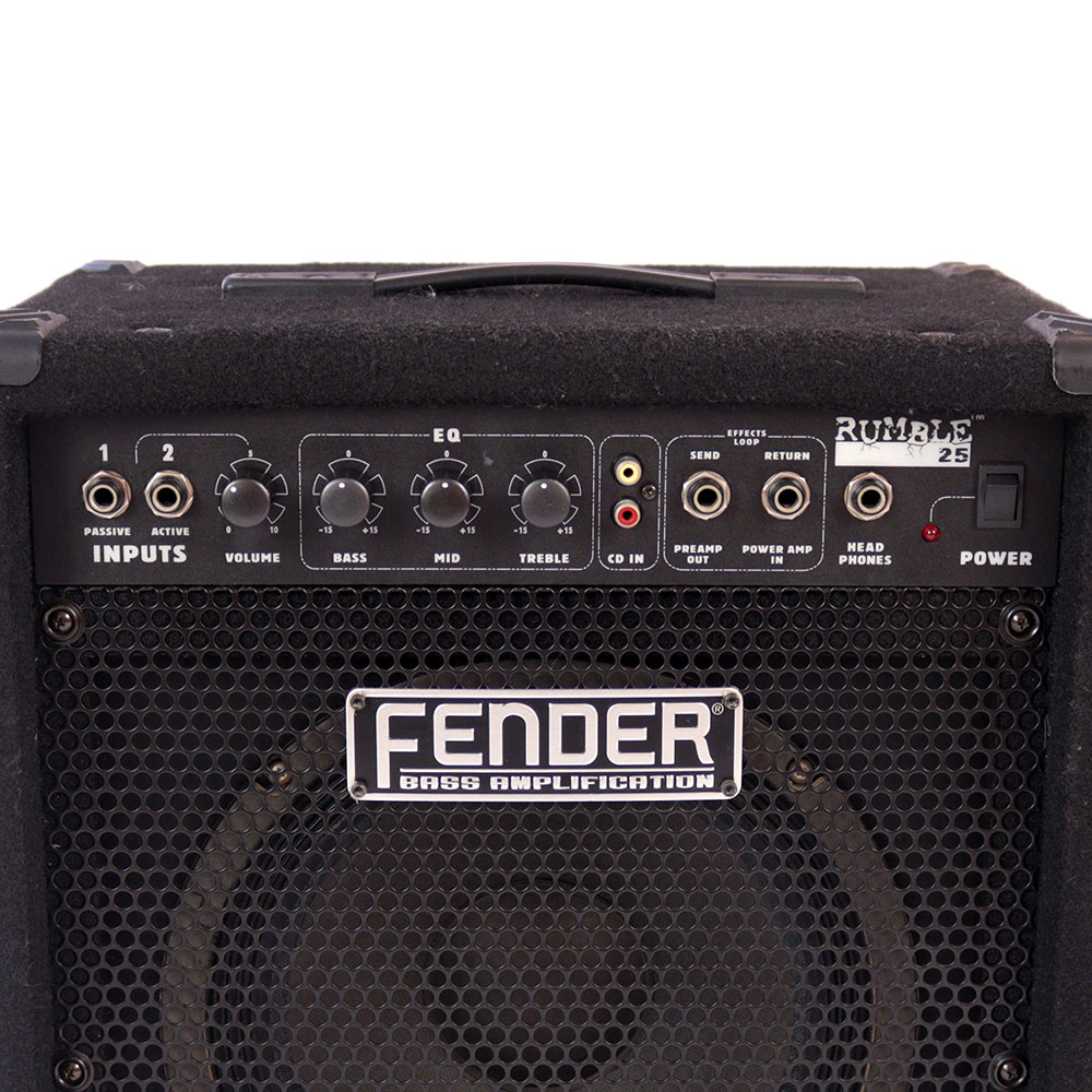 【中古】 ベースアンプ Fender Rumble 25 Combo カーペット地筐体  フェンダー ランブル コントロールパネル