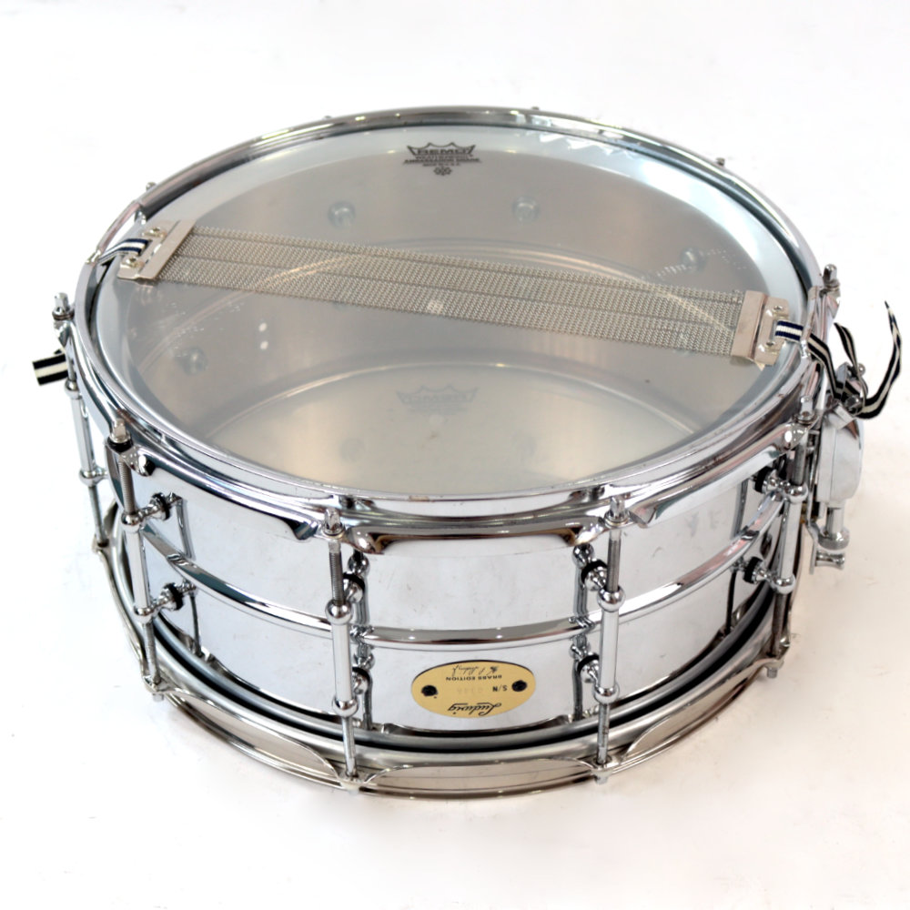 【中古】Ludwig Brass Edition Supraphonic 14x6.5 スネアドラム 裏面