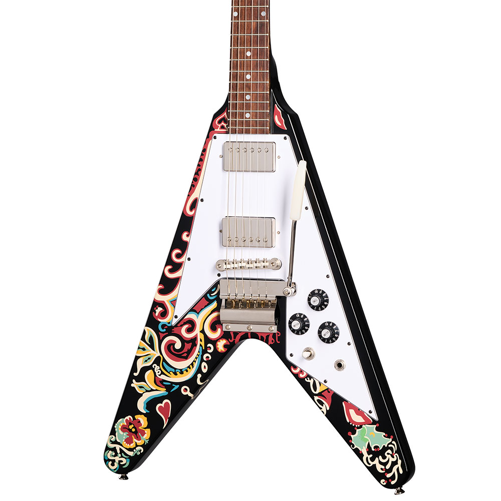 Epiphone エピフォン Jimi Hendrix Love Drops Flying V Ebony ジミ・ヘンドリックス フライングV エレキギター ボディ