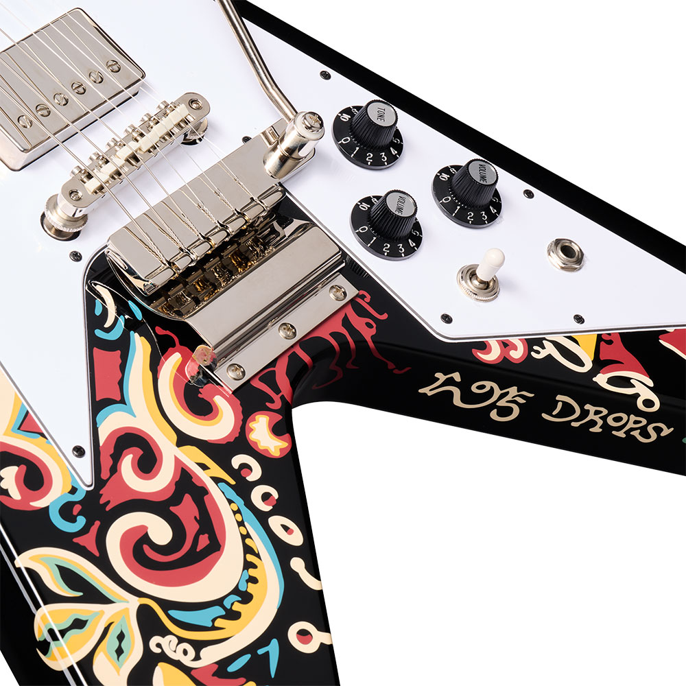 Epiphone エピフォン Jimi Hendrix Love Drops Flying V Ebony ジミ・ヘンドリックス フライングV エレキギター ボディ