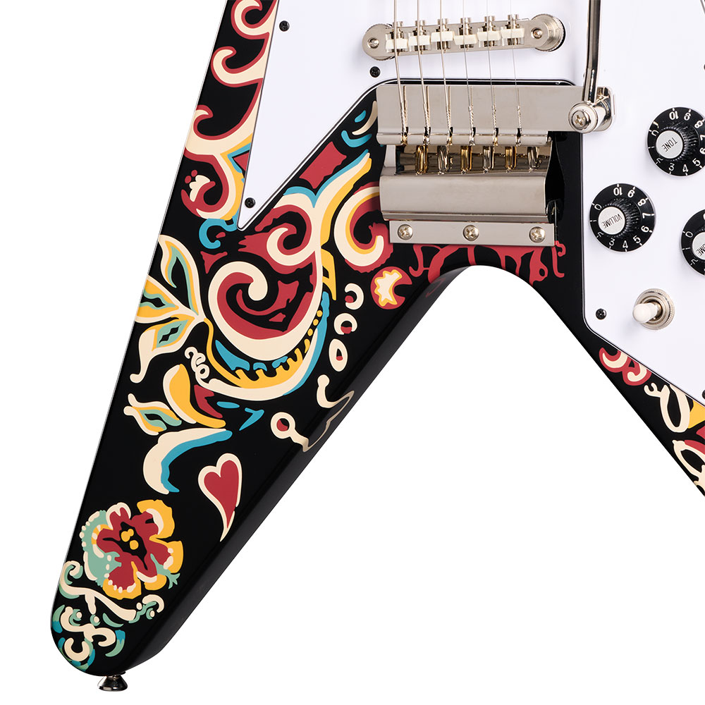 Epiphone エピフォン Jimi Hendrix Love Drops Flying V Ebony ジミ・ヘンドリックス フライングV エレキギター ボディ