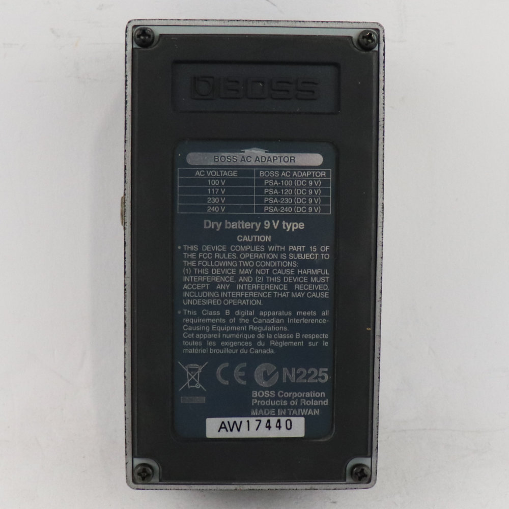 【中古】 BOSS FDR-1 Deluxe Reverb オーバードライブ ギターエフェクター 底面