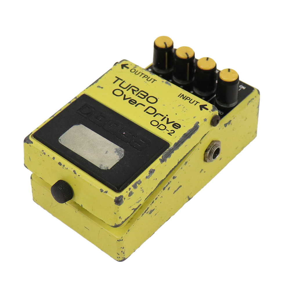 【中古】ターボオーバードライブ エフェクター BOSS OD-2 TURBO OverDrive Made in Japan ボス ギターエフェクター 全体