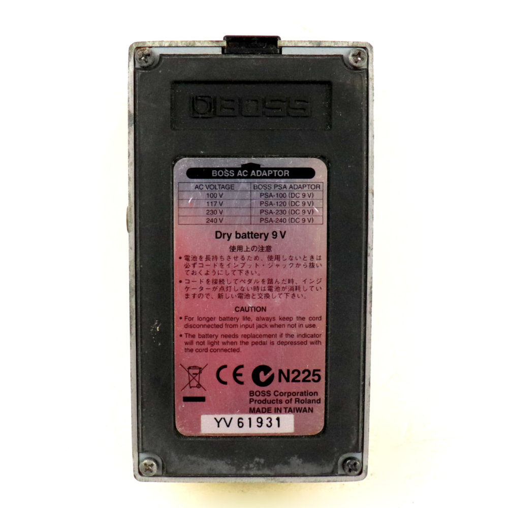 【中古】 スーパーオーバードライブ エフェクター BOSS SD-1 Super Over Drive ギターエフェクター 裏面