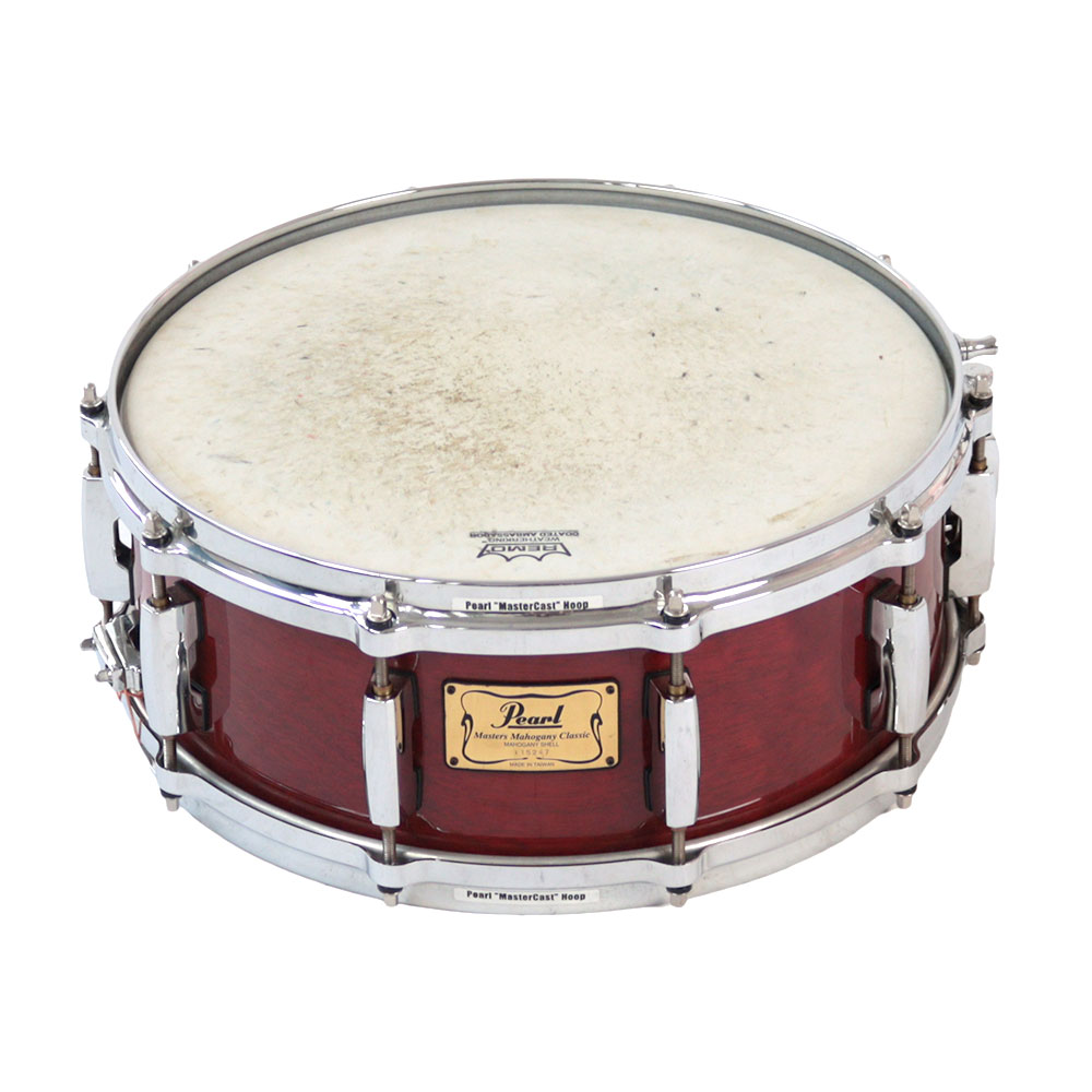 【中古】 PEARL パール MHX1455S MASTERS MAHOGANY CLASSIC 14x5.5 スネアドラム 打面