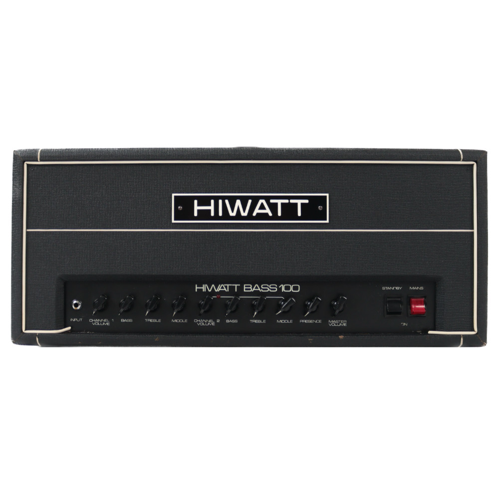 【中古】 HIWATT BASS 100 LB100 フルチューブ ベースアンプ ヘッド フロントパネル