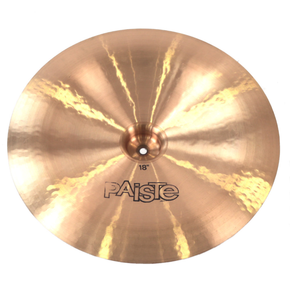 【中古】 PAISTE パイステ 2002 CHINA TYPE 18インチ 黒ロゴ BLACK LABEL Vintage 1970年代 チャイナシンバル 裏面