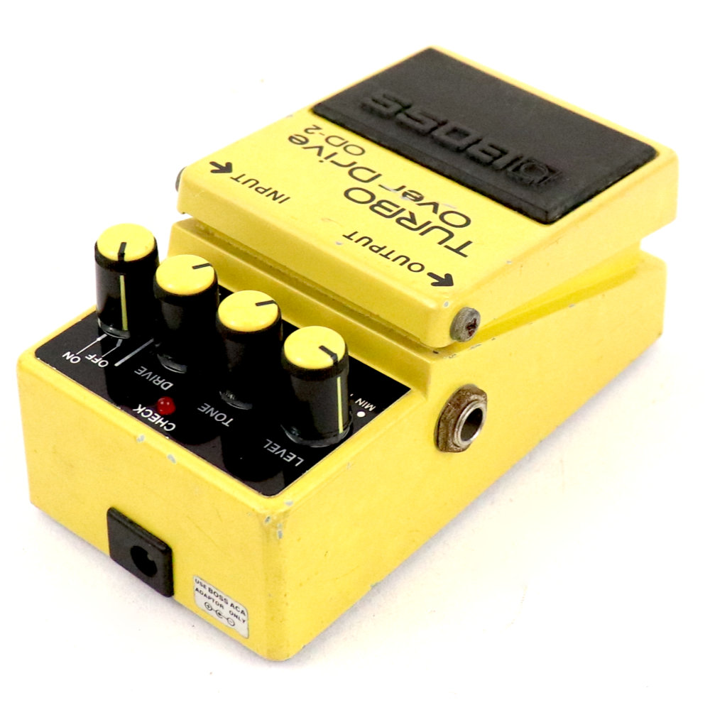 【中古】ターボオーバードライブ エフェクター BOSS OD-2 TURBO OverDrive ボス ギターエフェクター 左サイド