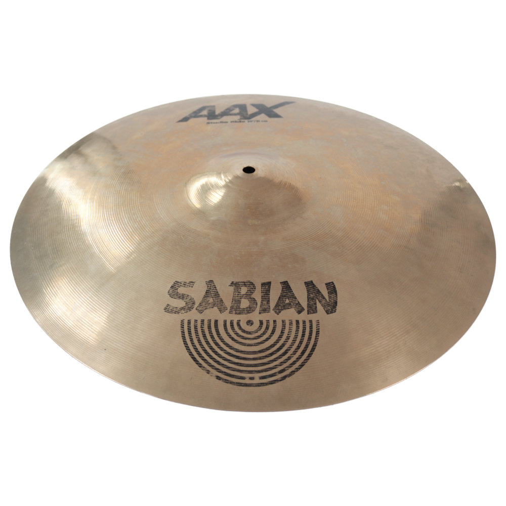 【中古】 SABIAN セイビアンAAX Studio Ride 20インチ ライド シンバル 本体画像 斜め 