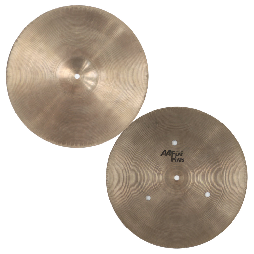 【中古】SABIAN セイビアン AA Flat Hats Pair 14インチ ハイハット ペア 本体画像 裏