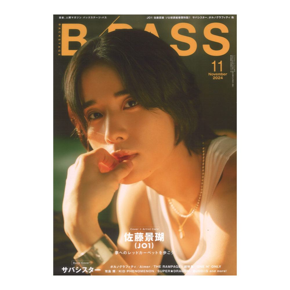 BACKSTAGE PASS 2024年11月号 シンコーミュージック