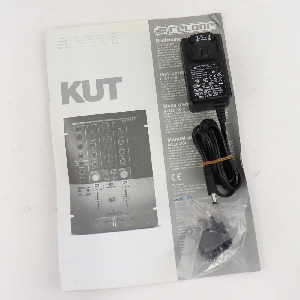 【中古】 DJミキサー RELOOP KUT 2CH バトルDJミキサー リループ 付属品