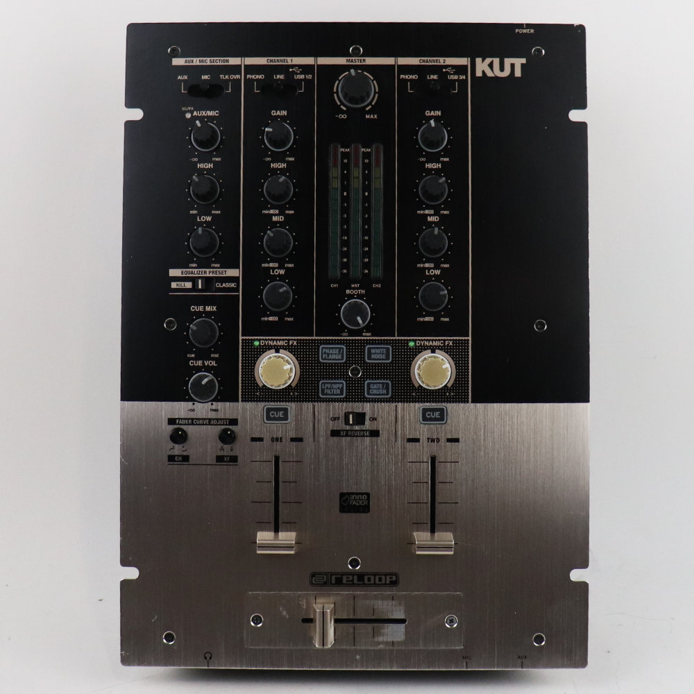 【中古】 DJミキサー RELOOP KUT 2CH バトルDJミキサー リループ 正面