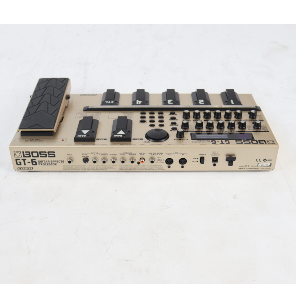 【中古】 ボス マルチエフェクター BOSS GT-6 Guitar Effect Processor 入力端子画像