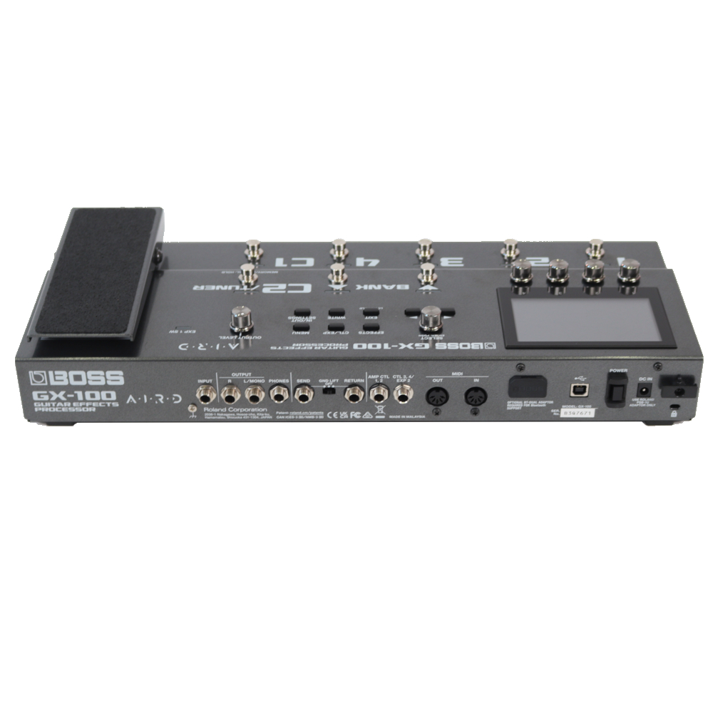 【中古】 マルチエフェクター ボス BOSS GX-100 マルチエフェクター Guitar Effects Processor 入力端子画像