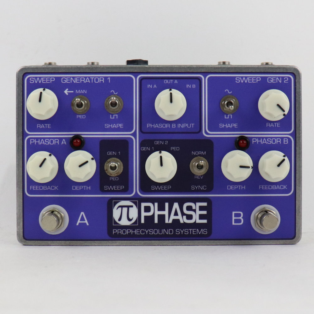 【中古】 Prophesysound Systems Pi-Phase フェイザー ギターエフェクター 正面