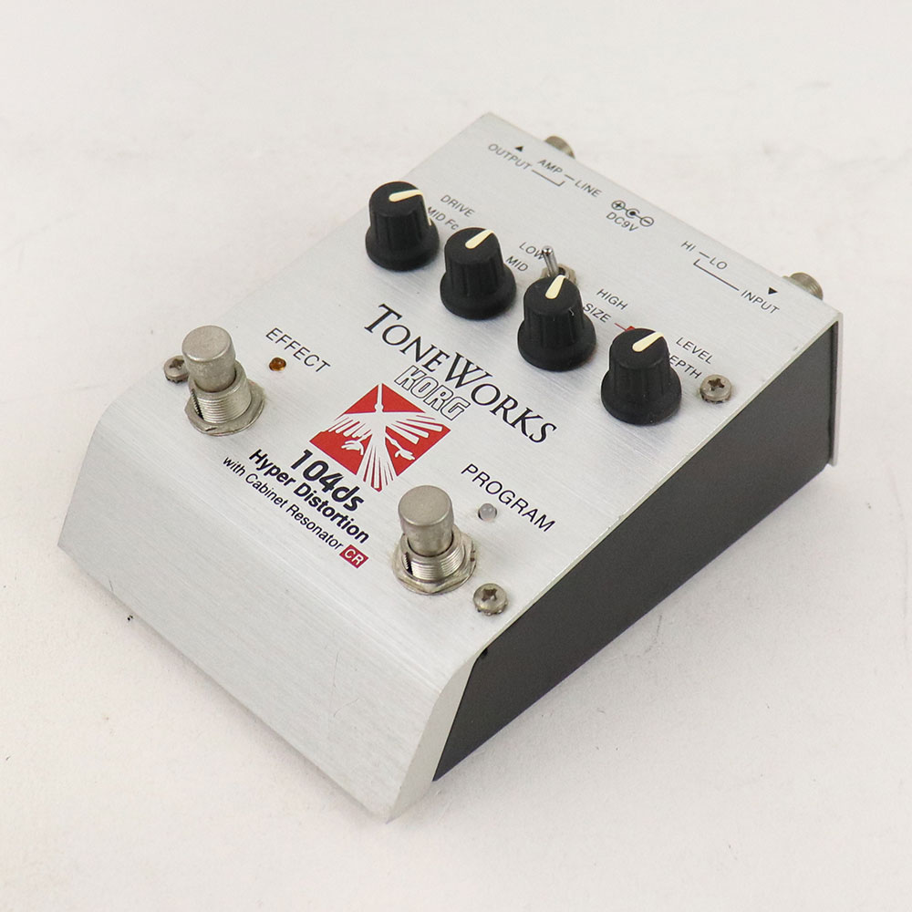 【中古】 ハイパーディストーション KORG TONEWORKS 104ds Hyper Distortion ギター用エフェクター 全体