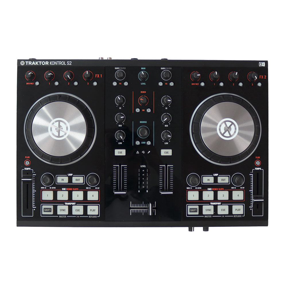 【中古】 DJコントローラー NATIVE INSTRUMENTS TRAKTOR KONTROL S2 MK2 Traktor用4ch DJコントローラー