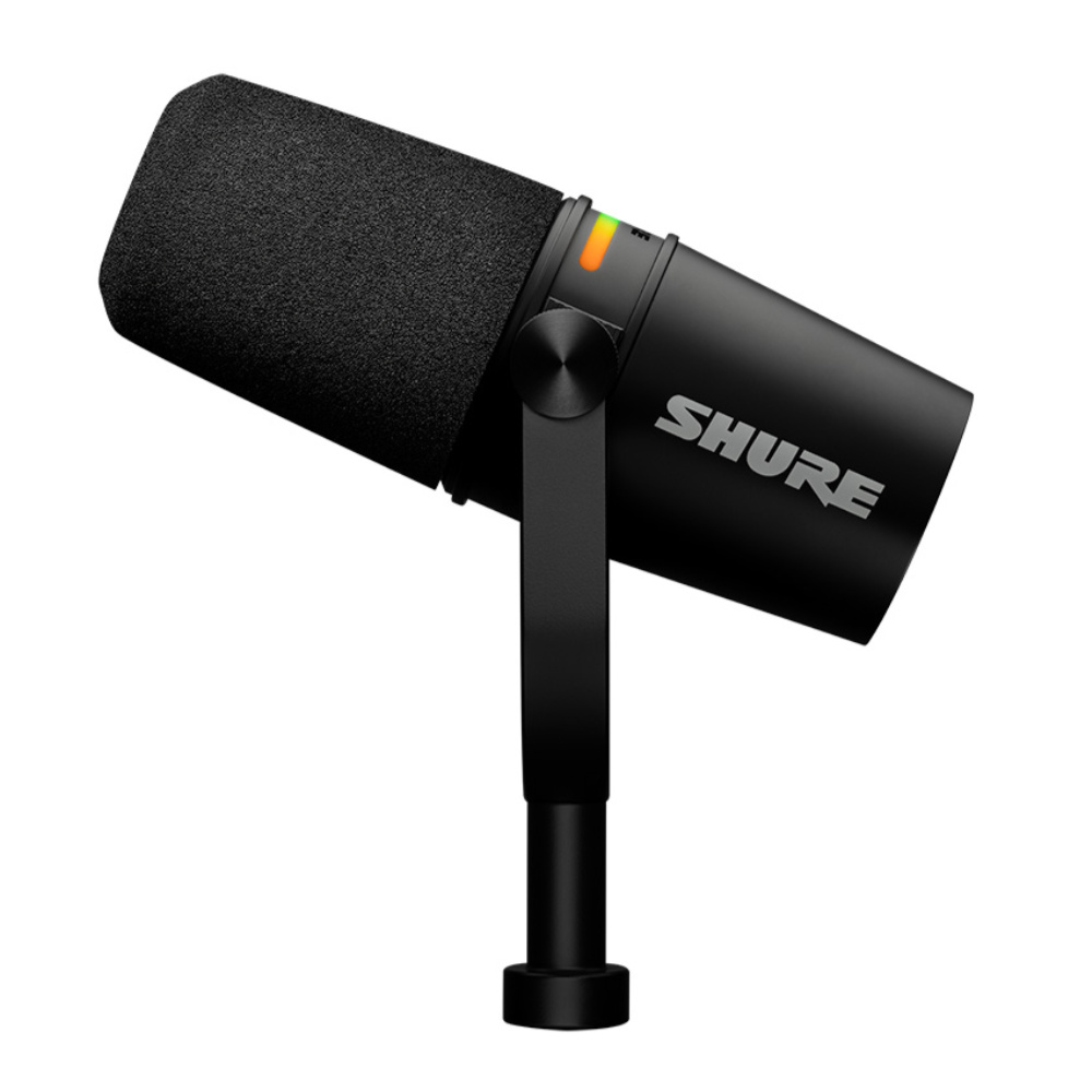 SHURE シュアー MV7+-K-BNDL-J スタンドバンドル ダイナミックマイク リバーブ内蔵 XLR出力 USB-C出力 両対応 サイド画像