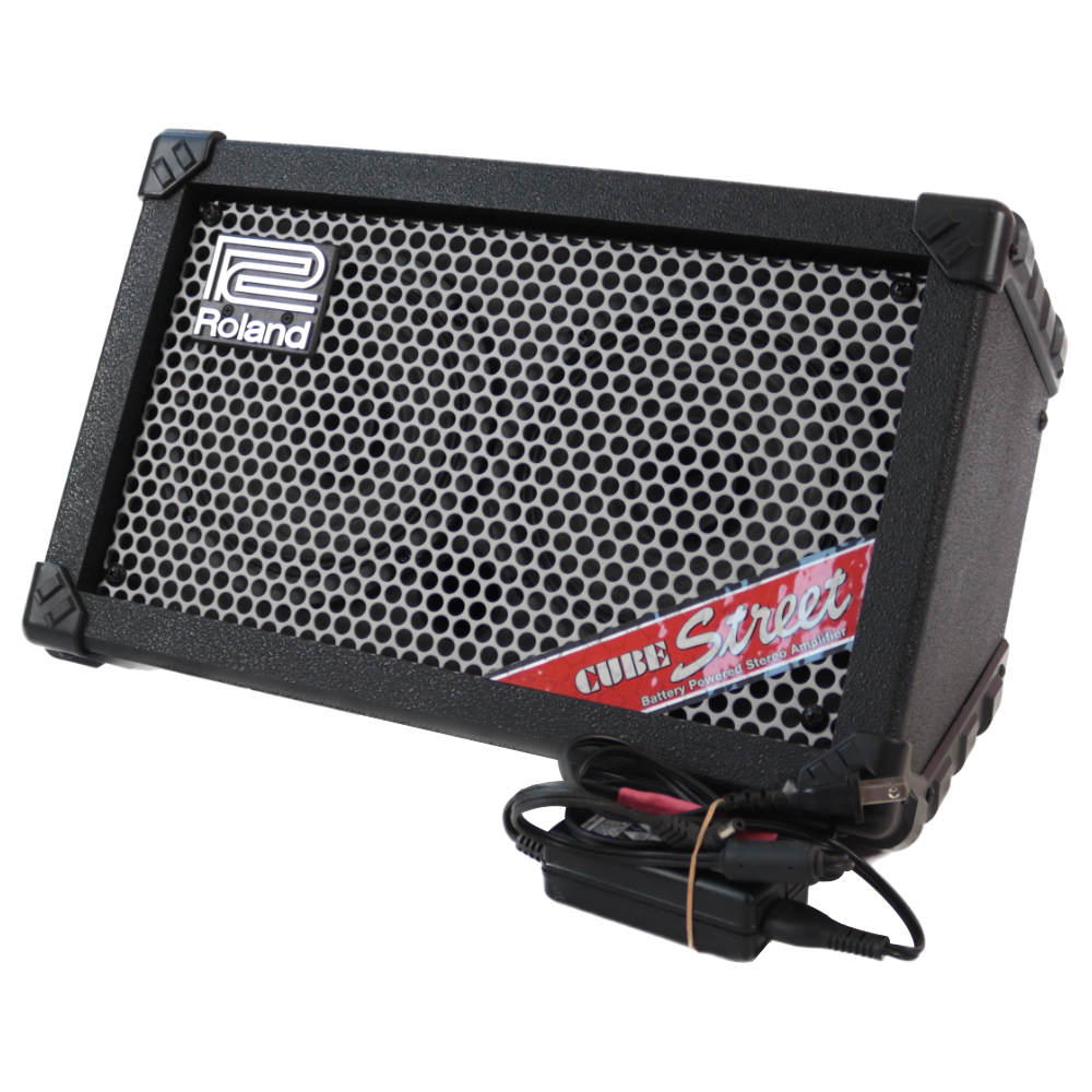 【中古】 ギターアンプ ローランド ROLAND CUBE Street BK 乾電池駆動パフォーマンス用ステレオアンプ ギターアンプ