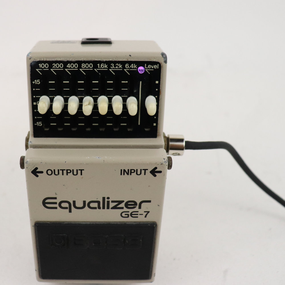 【中古】イコライザー エフェクター BOSS GE-7 Equalizer Made in Japan モディファイあり ギターエフェクター 正面