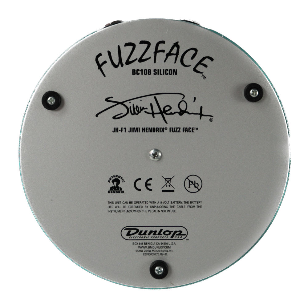 【中古】ファズ エフェクター Jim Dunlop JH-F1 JIMI HENDRIX FUZZ FACE ギターエフェクター 本体画像 裏