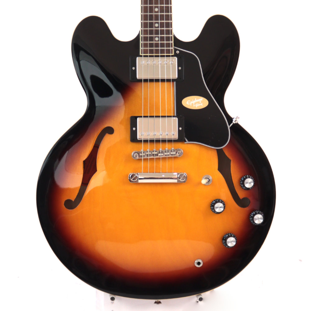 【中古】 Epiphone エピフォン ES-335 Vintage Sunburst Inspired by Gibson エレキギター トップ