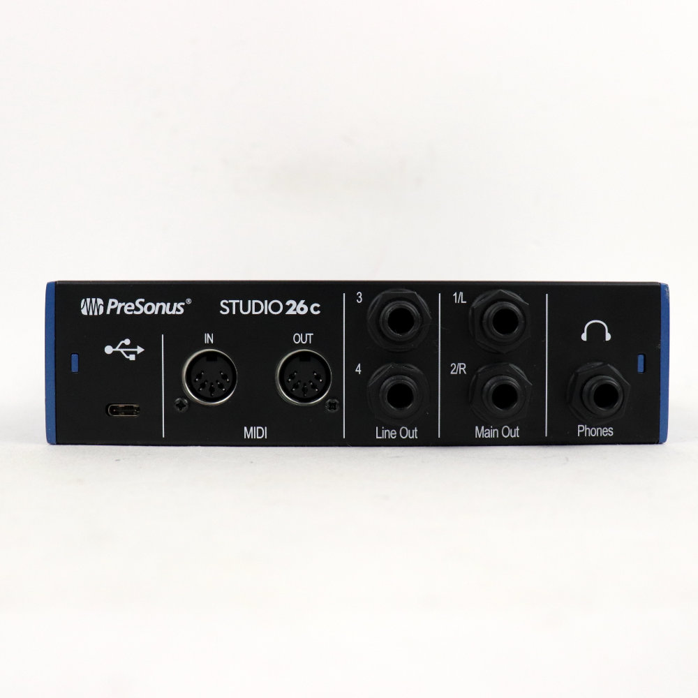 【中古】 オーディオインターフェイス Presonus STUDIO 26c プレソナス スタジオ24 背面