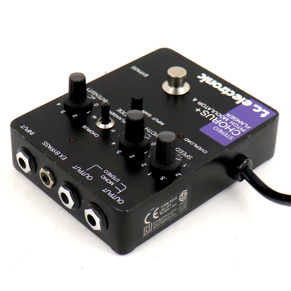 【中古】 tc electronic STEREO CHORUS+ PITCH MODULATOR & FLANGER SCF コーラス フランジャー エフェクター 左サイド