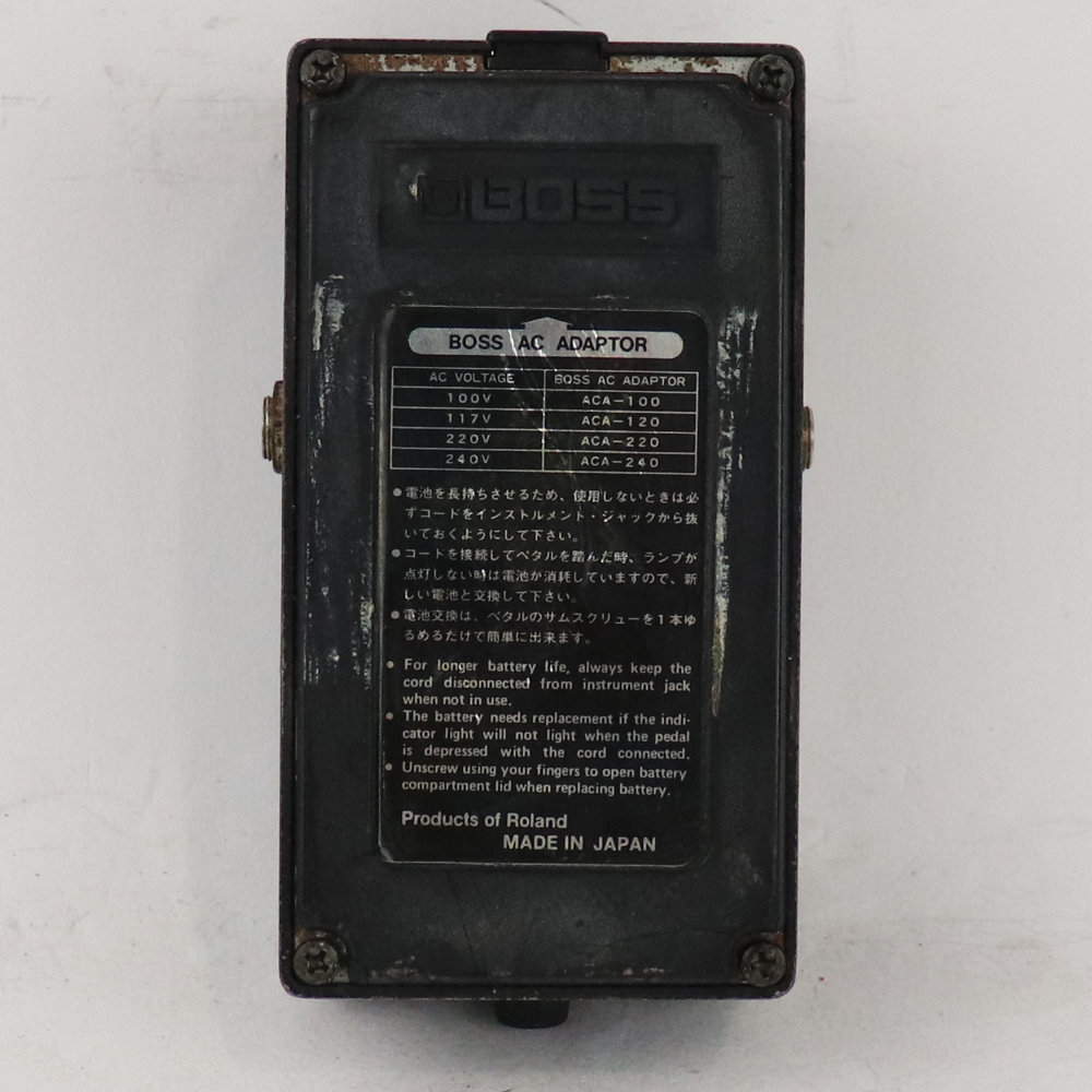 【中古】 ヘビーメタル エフェクター BOSS HM-2 Heavy Metal Made in Japan ディストーション ギターエフェクター 底面