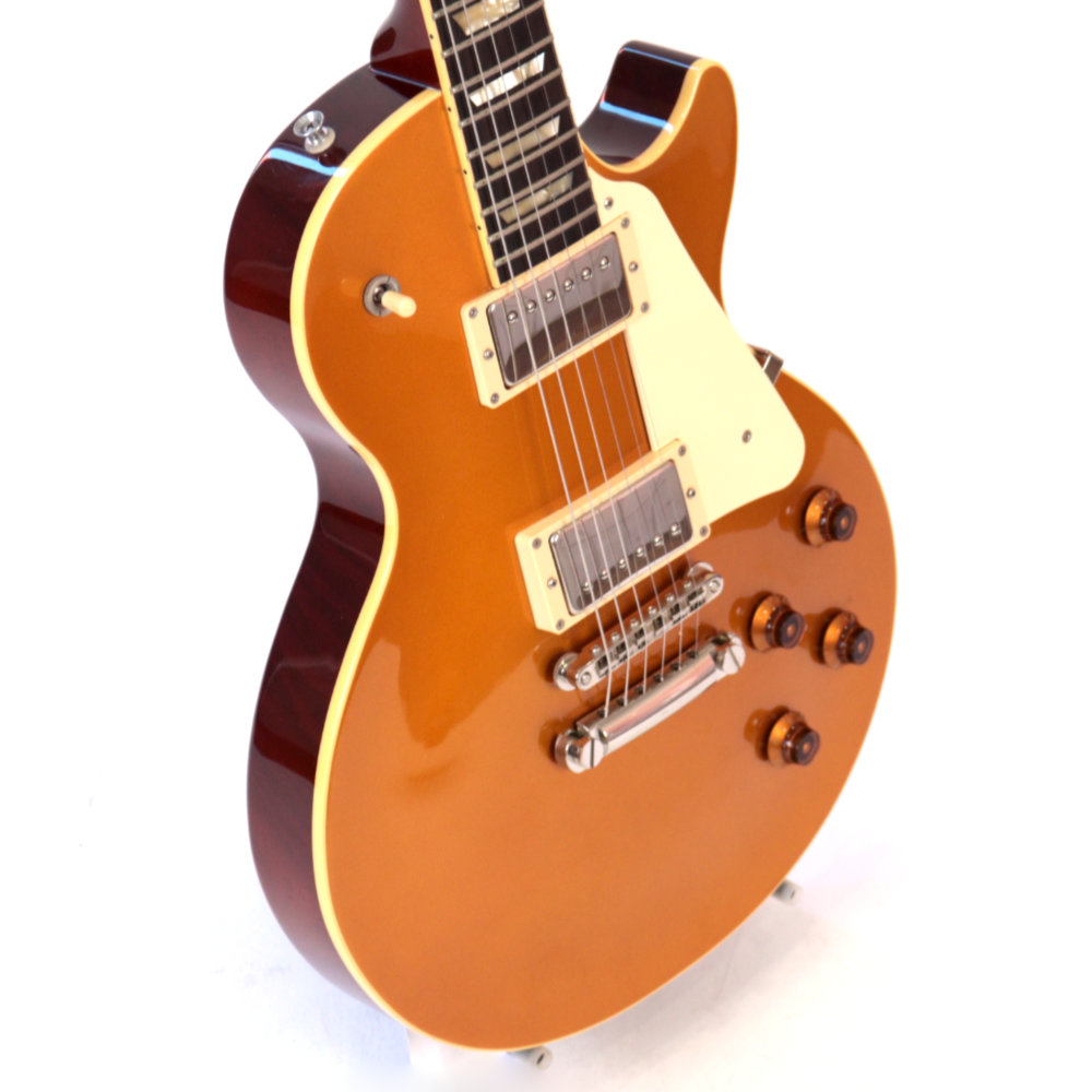 【中古】フジゲン レスポール タイプ エレキギター FUJIGEN FGN NLS100 GOLD Neo Classicシリーズ サイド、トップ