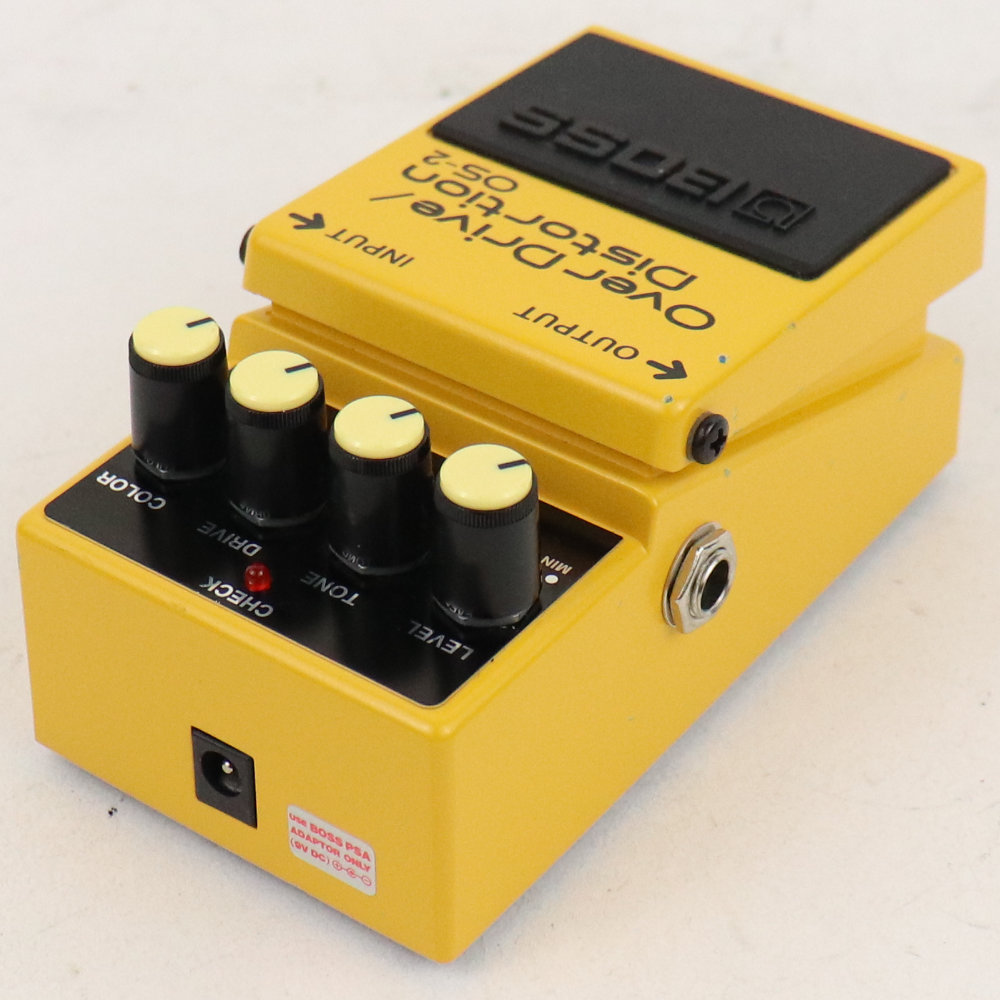 【中古】オーバードライブ ディストーション エフェクター BOSS OS-2 OverDrive Distortion ギターエフェクター 全体