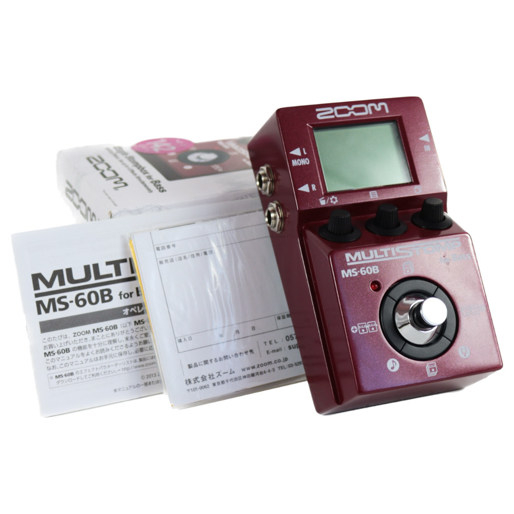 【中古】 ベース用 マルチエフェクター ZOOM MultiStomp MS-60B ズーム ベースエフェクター