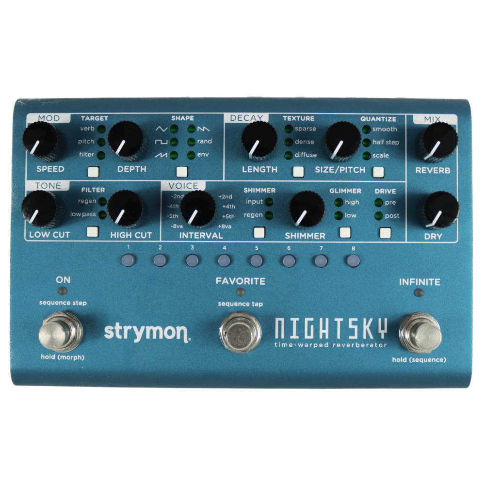 【中古】 strymon ストライモン NIGHTSKY シンセシス・リバーブ・マシーン エフェクター 本体画像