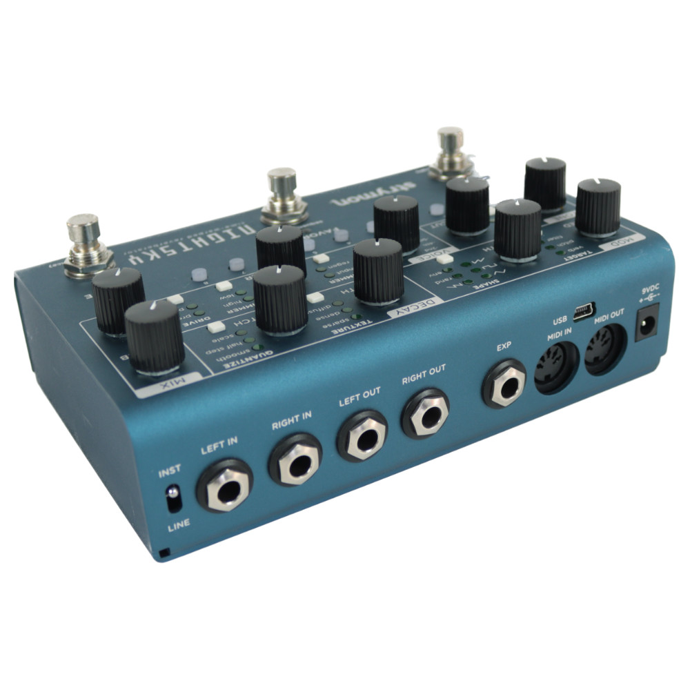 【中古】 strymon ストライモン NIGHTSKY シンセシス・リバーブ・マシーン エフェクター 本体画像 斜め 1