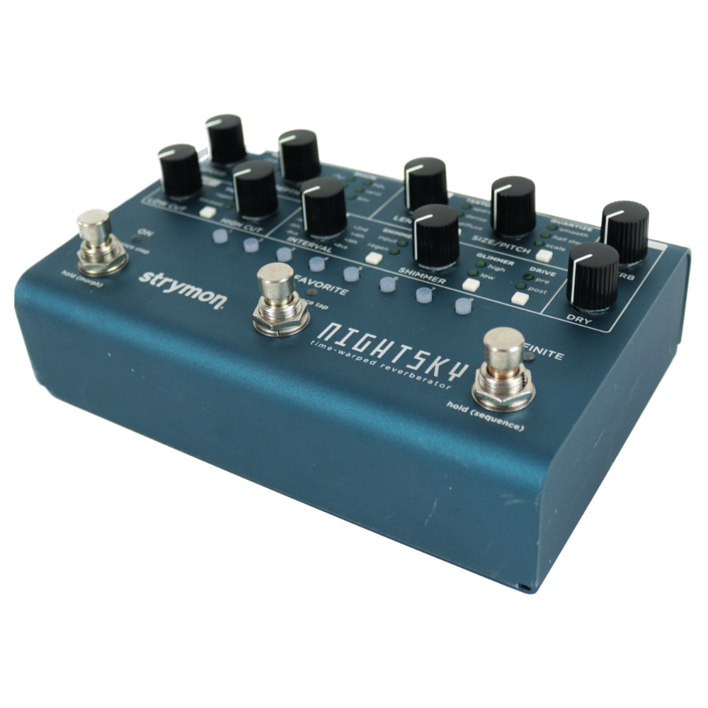 【中古】 strymon ストライモン NIGHTSKY シンセシス・リバーブ・マシーン エフェクター 本体画像 斜め 2