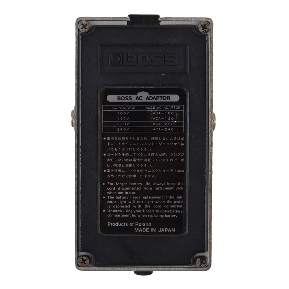 【中古】 スーパーオーバードライブ エフェクター BOSS SD-1 Super Over Drive Made in Japan ギターエフェクター 裏面