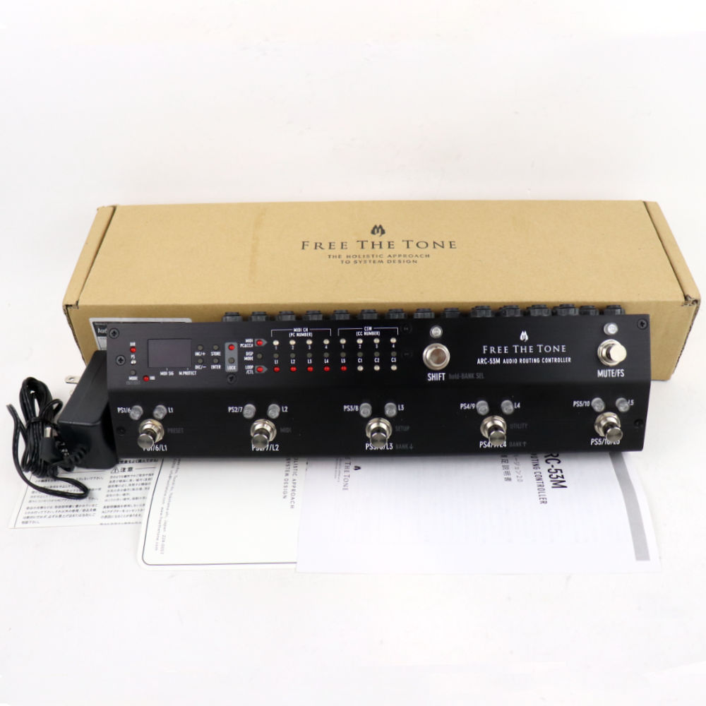 中古】 Free The Tone フリーザトーン Audio Routing Controller ARC-53M Black スイッチャー([USED]  定番スイッチャーARC-3を小型化したモデル) | web総合楽器店 chuya-online.com