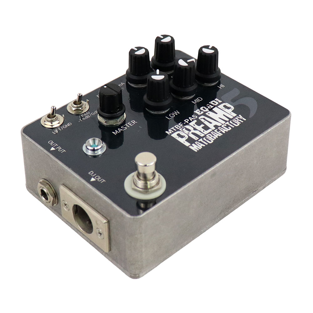 【中古】 MATOBA FACTORY MTBF-PA5 PREAMP EQ＆DI ベース用プリアンプ 全体