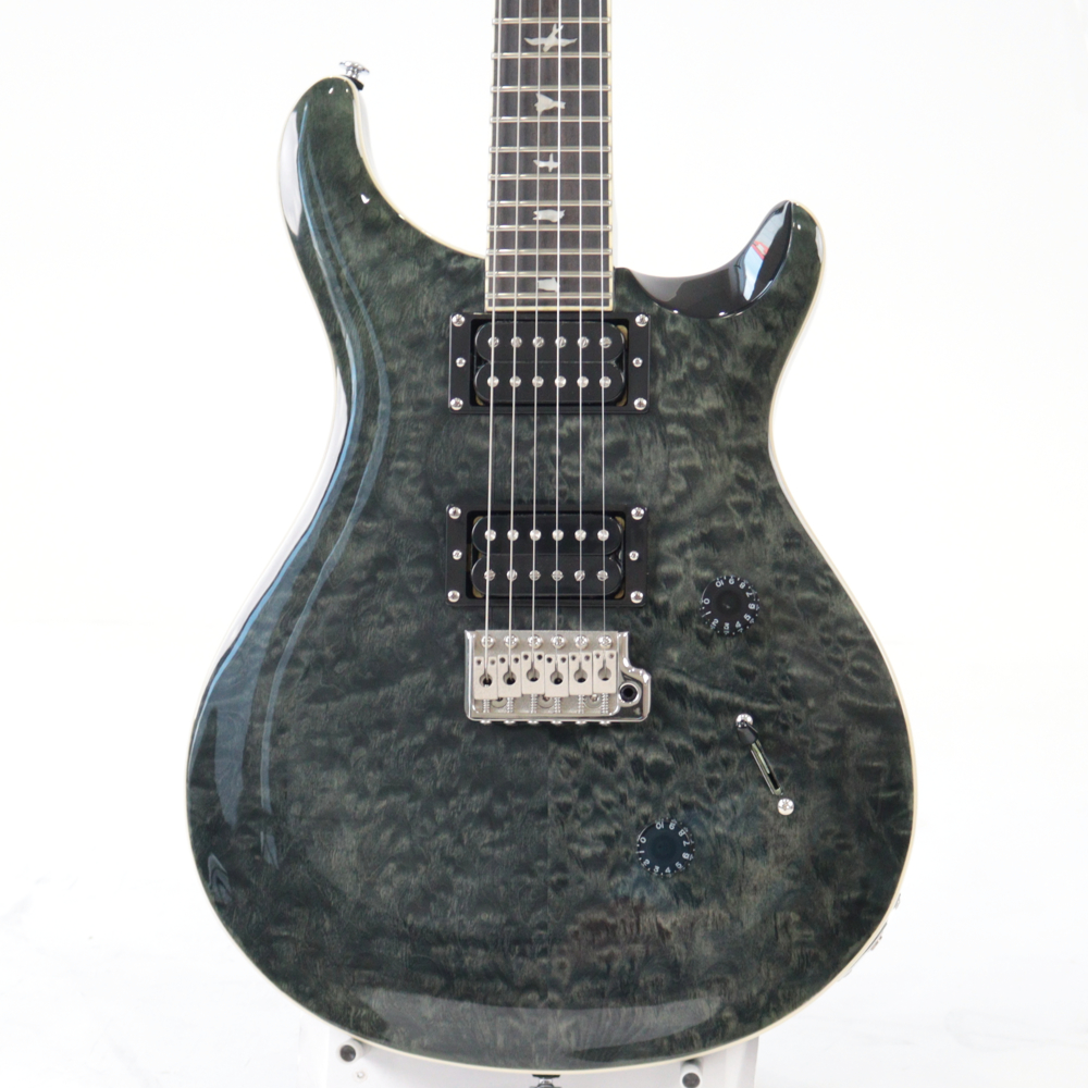 【中古】 PRS SE Custom 24 Quilt Gray Black 2023年製 エレキギター ボディトップ画像