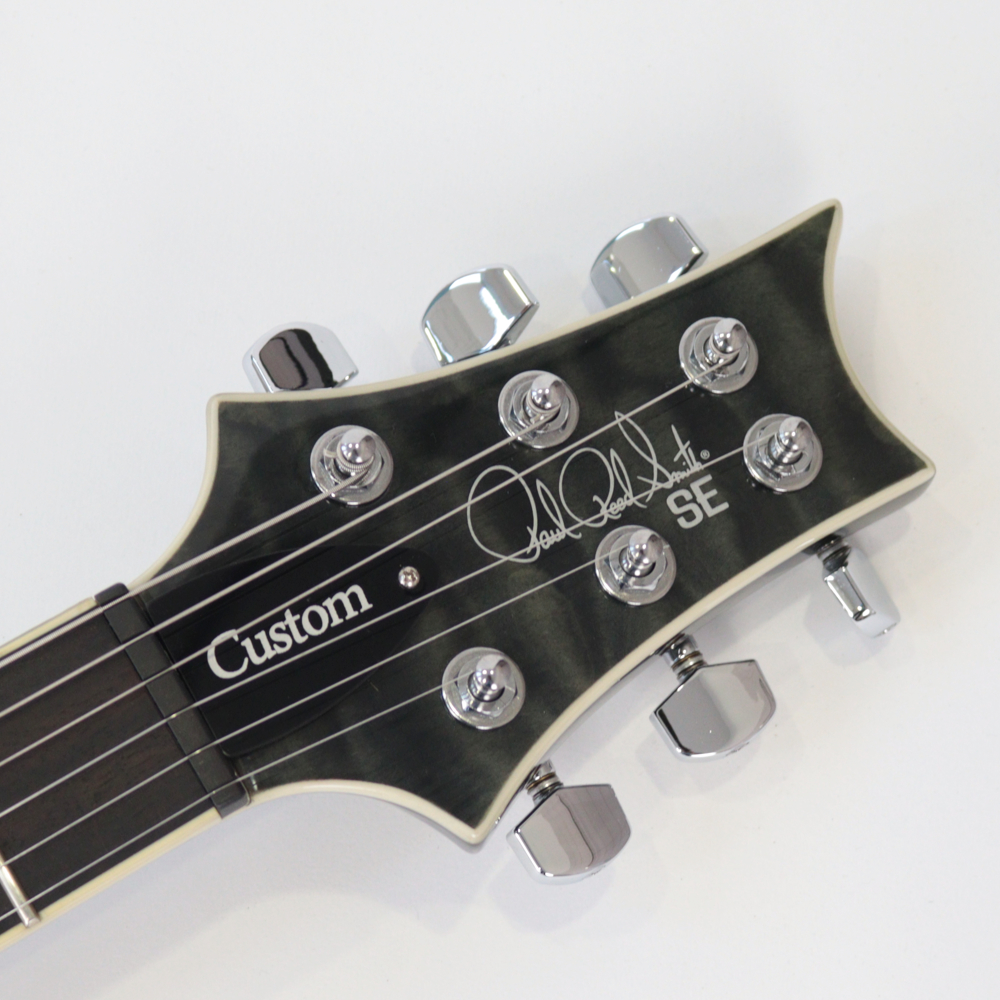 【中古】 PRS SE Custom 24 Quilt Gray Black 2023年製 エレキギター ヘッド画像